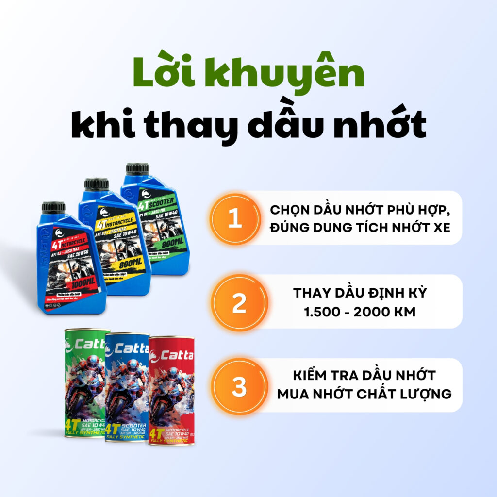 Lời khuyên khi thay dầu nhớt