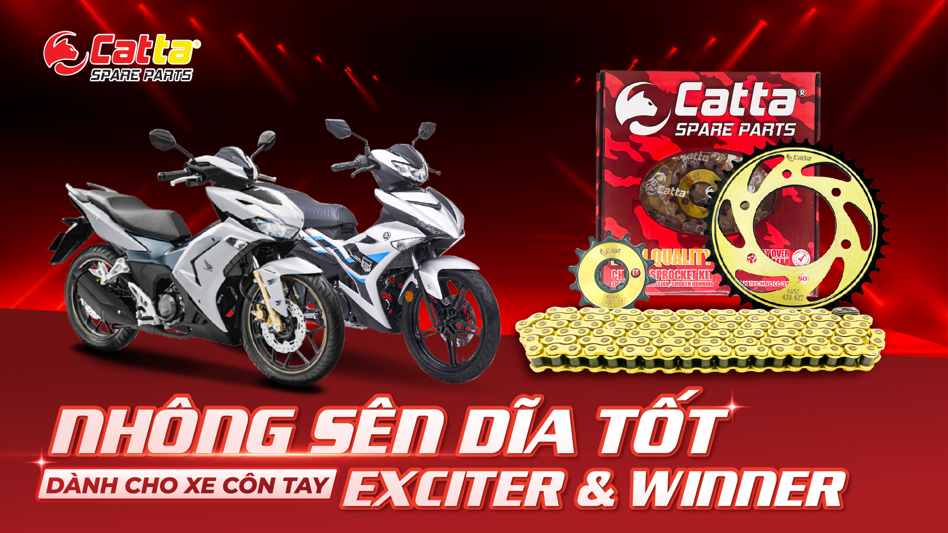 Nhông sên dĩa tốt dành cho xe côn tay winner exciter