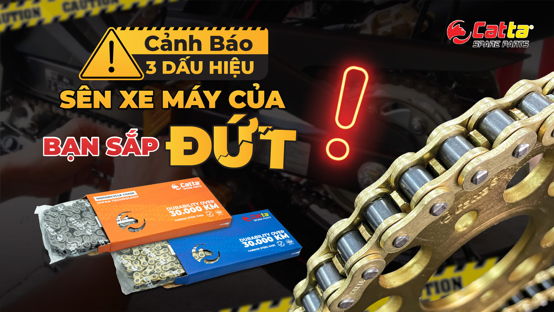 Cảnh báo 3 dấu hiệu sên xe máy của bạn sắp đứt