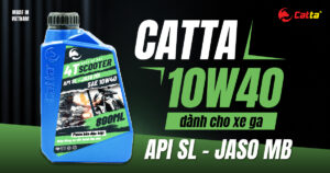 Bình nhớt CATTA 10W40 cho xe tay ga dung tích 800ml chính hãng