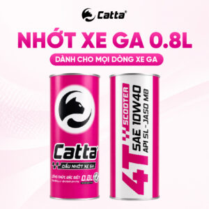 Nhớt Tay Ga CATTA 10W40 API SL MB Lon 0,8 lít nhớ xe tay ga Cho Xe Lead, Click, , Grandee, Vario, Nouvo, AB