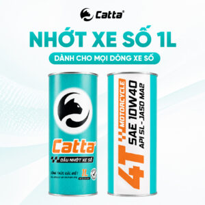 Nhớt Xe Số CATTA 10W40 API SL MA2 Lon 1 Lít Cho Xe Future, Dream, Wave, Cub, Sirius